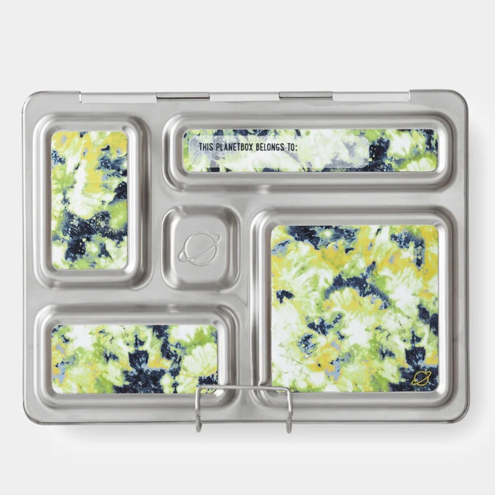 PlanetBox Rover Kids Stainless Steel Lunchbox Magnets Set. 8 Magnets Total.